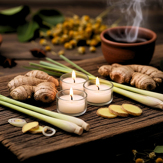 GINGER GRASS Tealight Candle