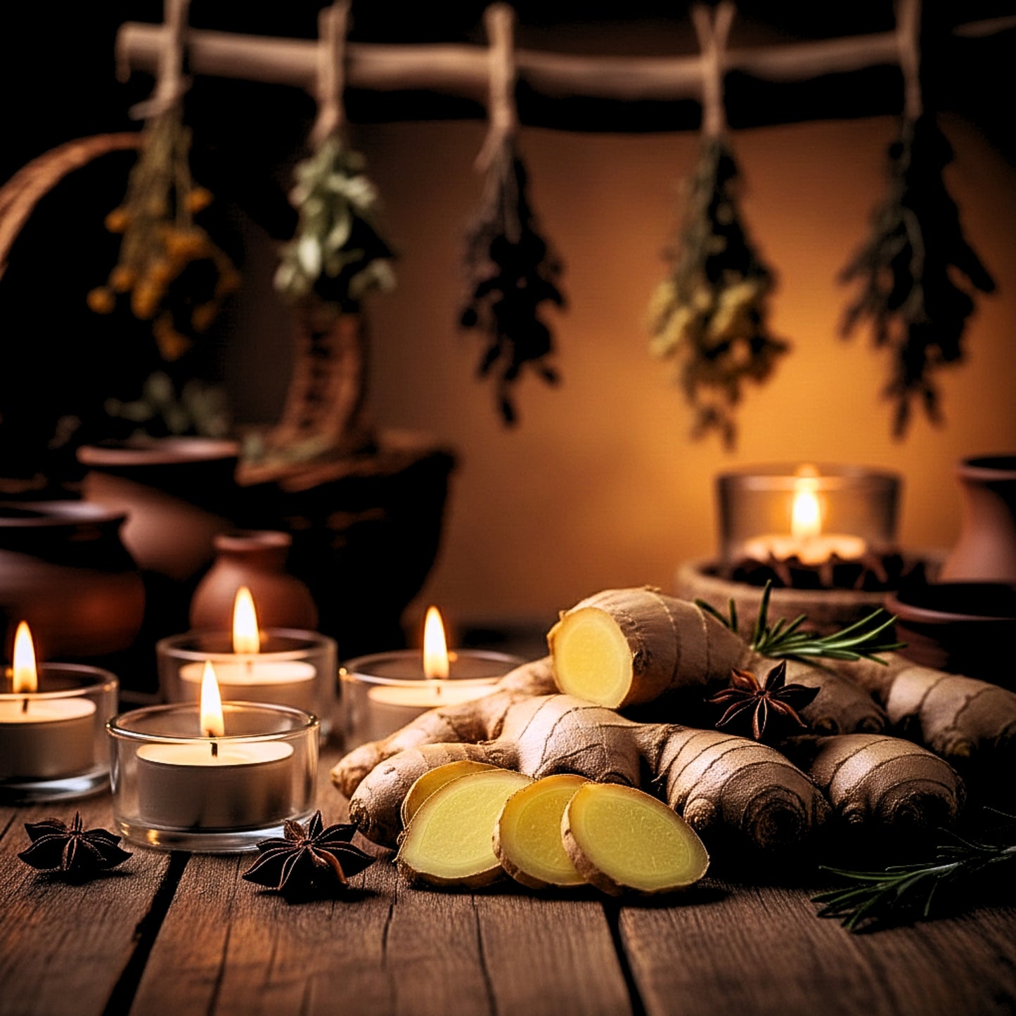 GINGER Tealight Candle