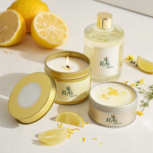 LEMON ESSENTIAL OIL CANDLE